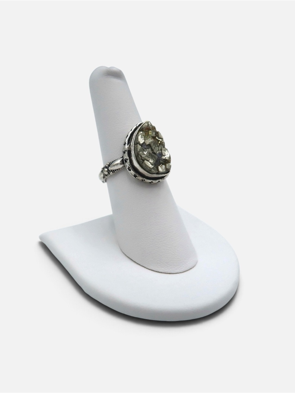 925 VINTAGE PYRITE RING - Picture 10 of 10